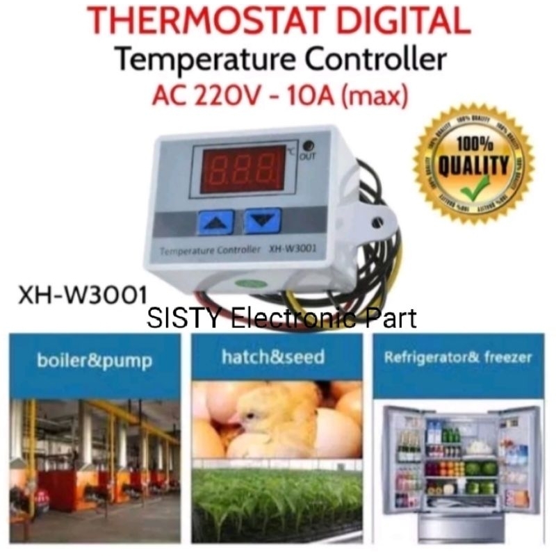 TERMOATART TEMPERATURE CONTROLLER XH-W3001 220V
