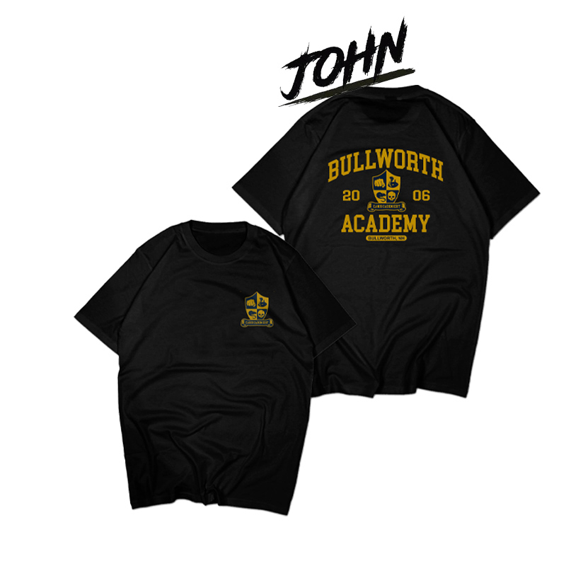 Kaos Bully Bullworth Academy T shirt Baju Bully Bullworth Academy
