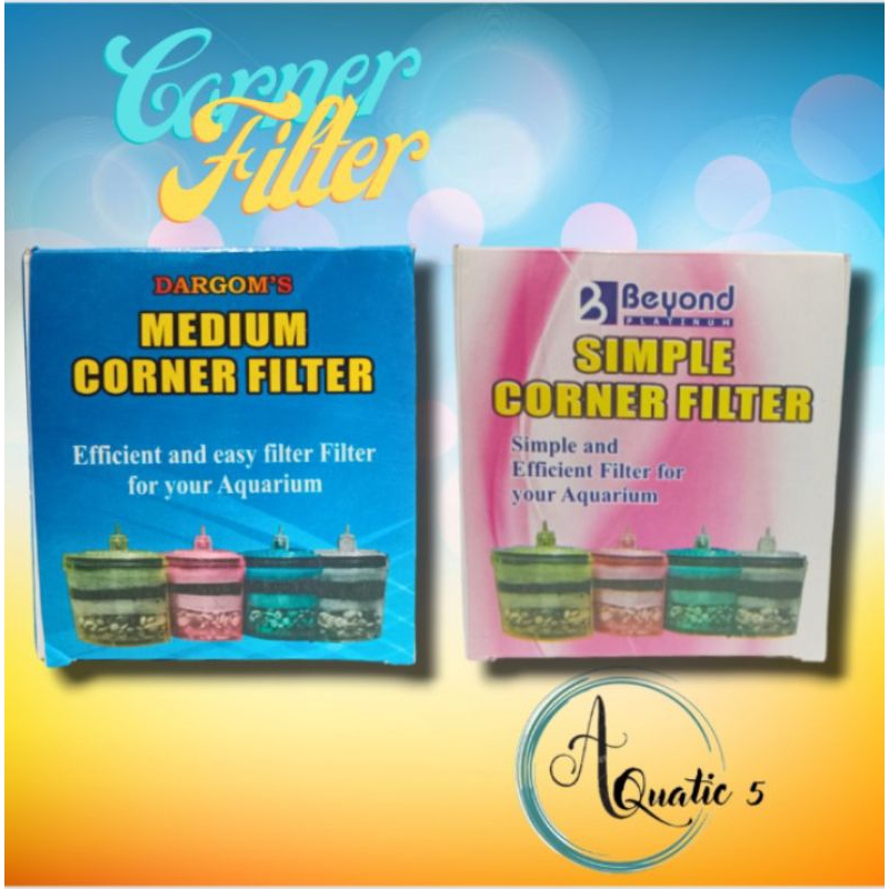 Filter Aquarium Filter Sudut SIMPLE / MEDIUM CORNER FILTER