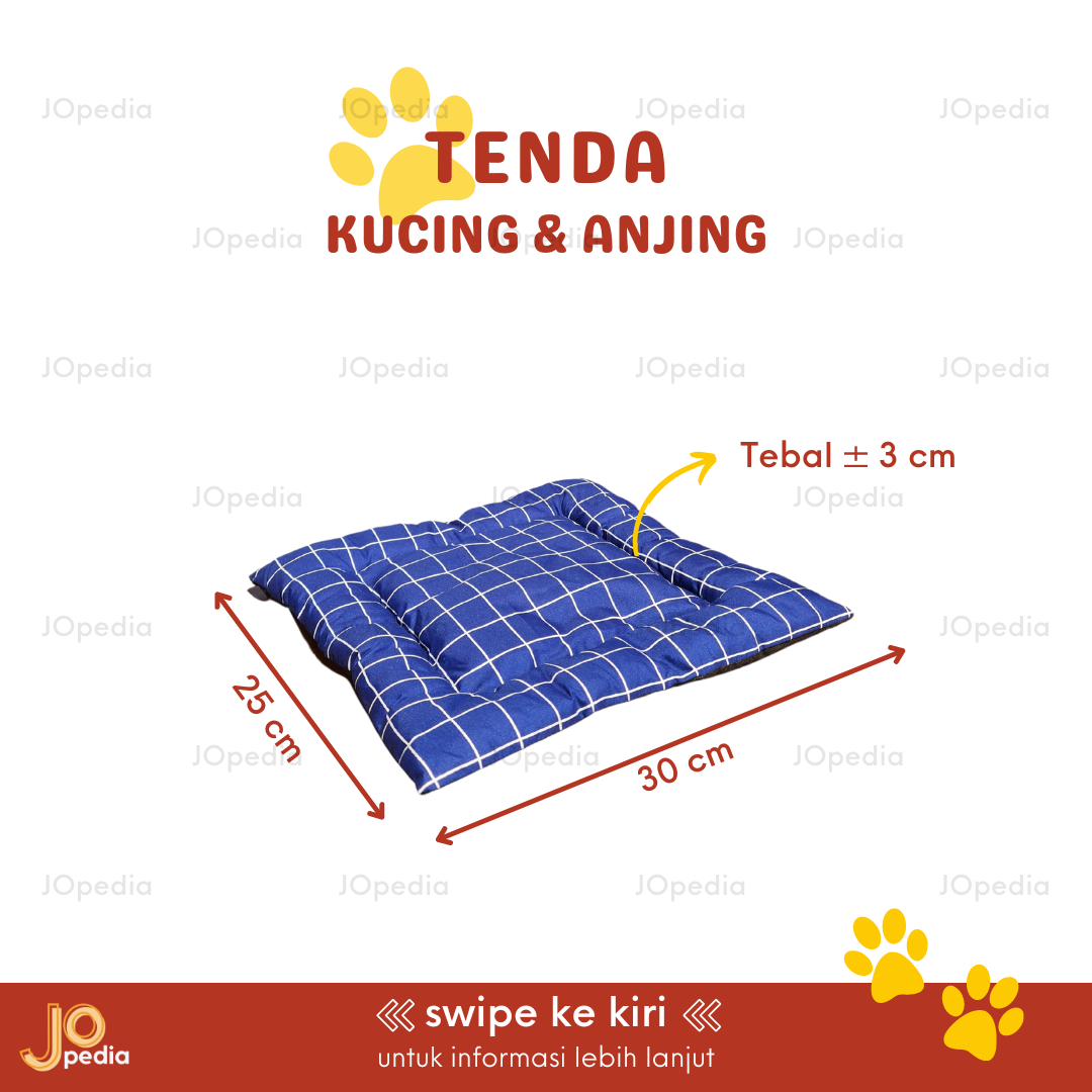 TENDA KUCING ANJING Tempat Tidur Alas Kasur Bantal Hewan Kelinci