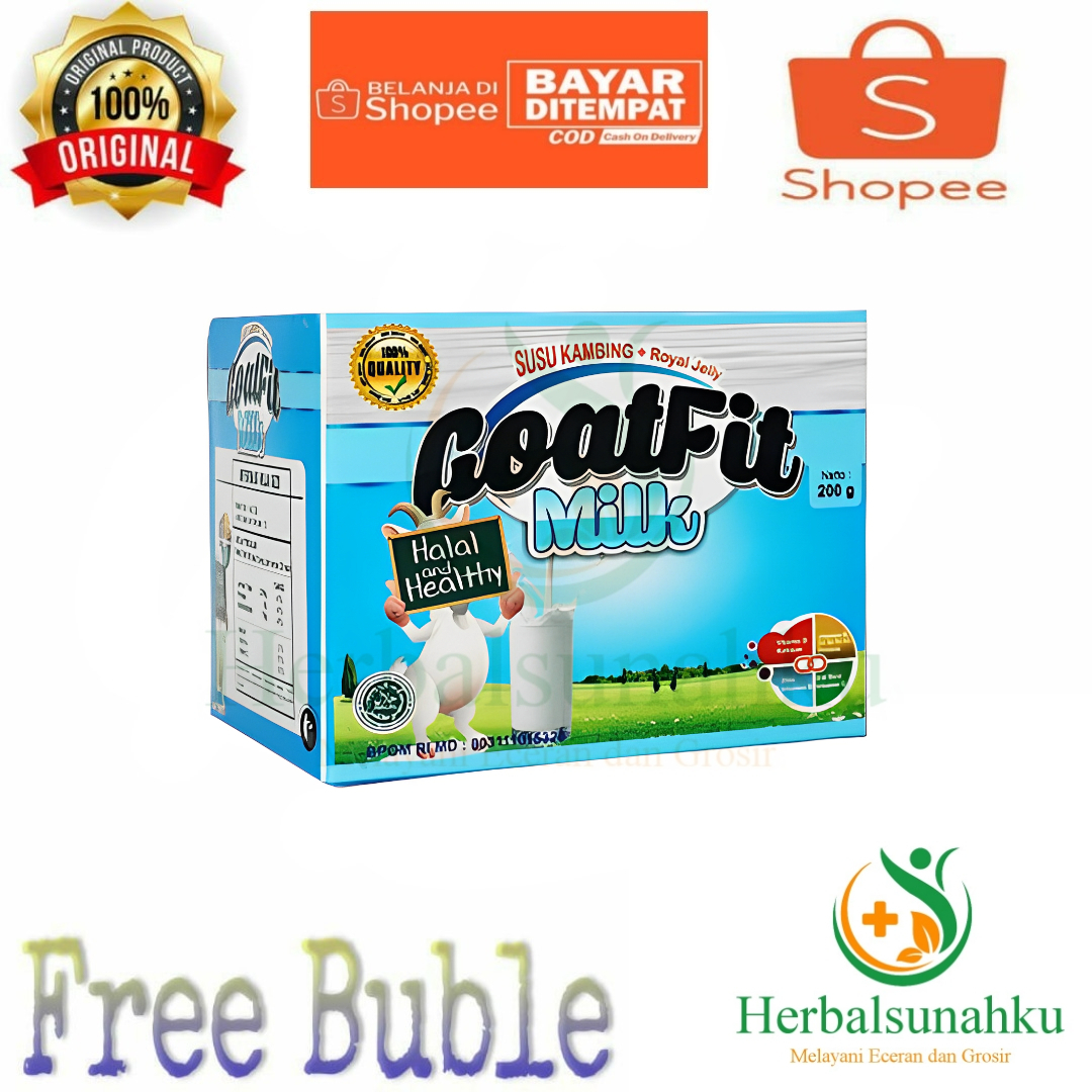 

Goatfit Milk Cokelat // ORIGINAL Susu Etawa plus Royal // ORIGINAL Kemasan Per Box 10 Sachet