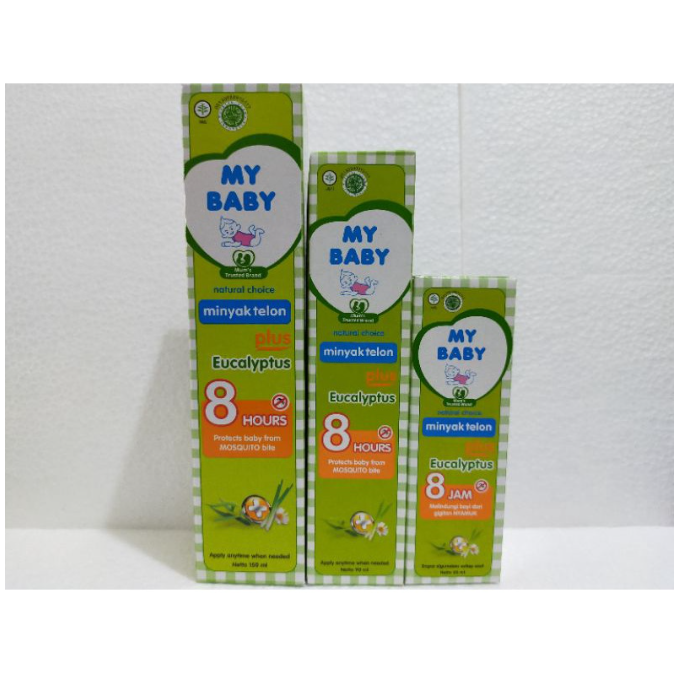 MY BABY Minyak Telon Plus - Minyak Bayi Anti Nyamuk 8 Jam - 60ml - 90ml - 150ml