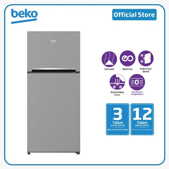 Beko RDNT200I50S Kulkas 2 Pintu 200 Liter RDNT200