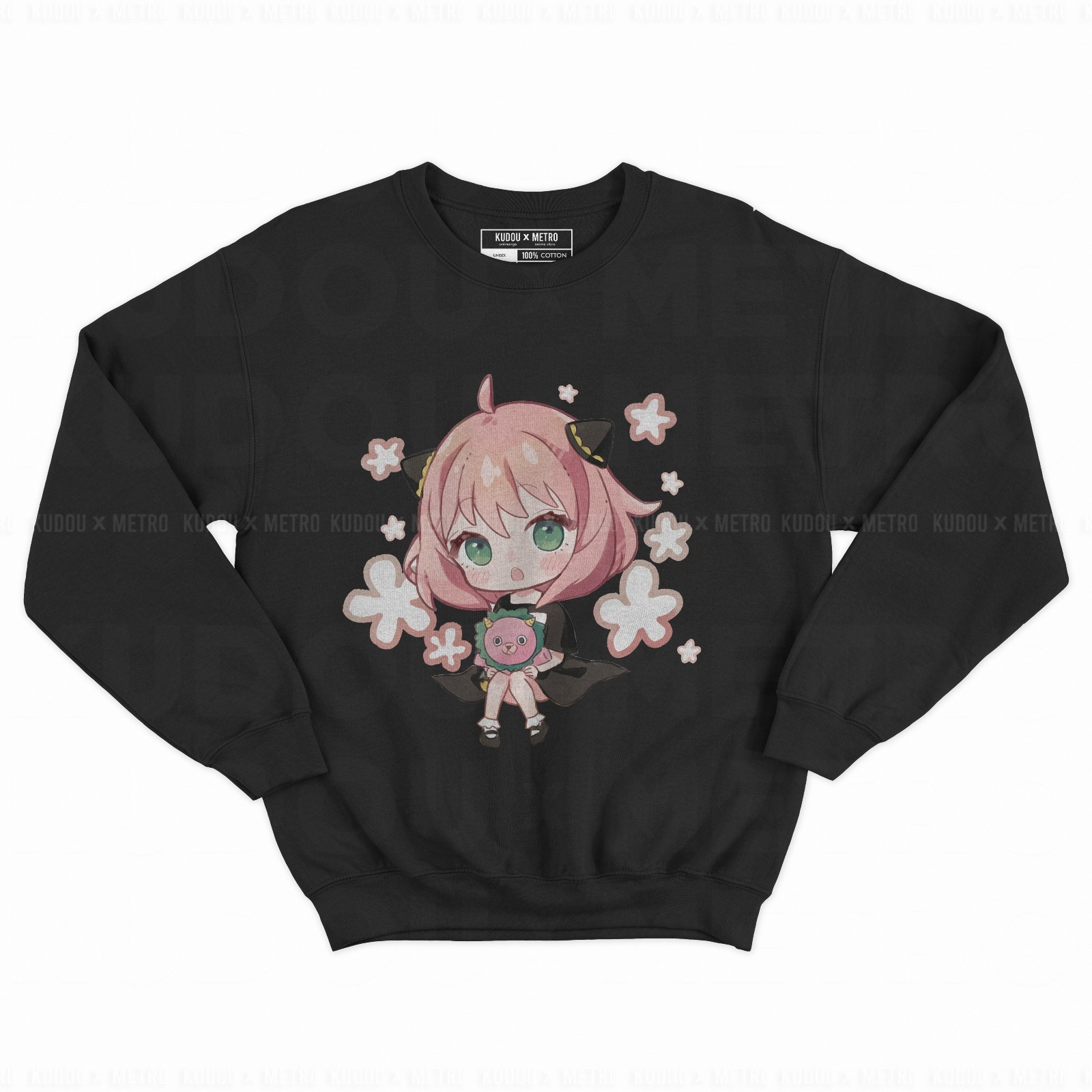 Crewneck Anya Flower Anime Manga Spy X Family Premium Unisex