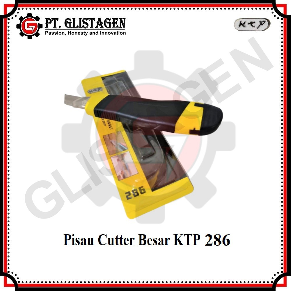 KTP 286 Pisau Cutter Besar Alat Pemotong Kertas Karton ATK Jumbo 18mm