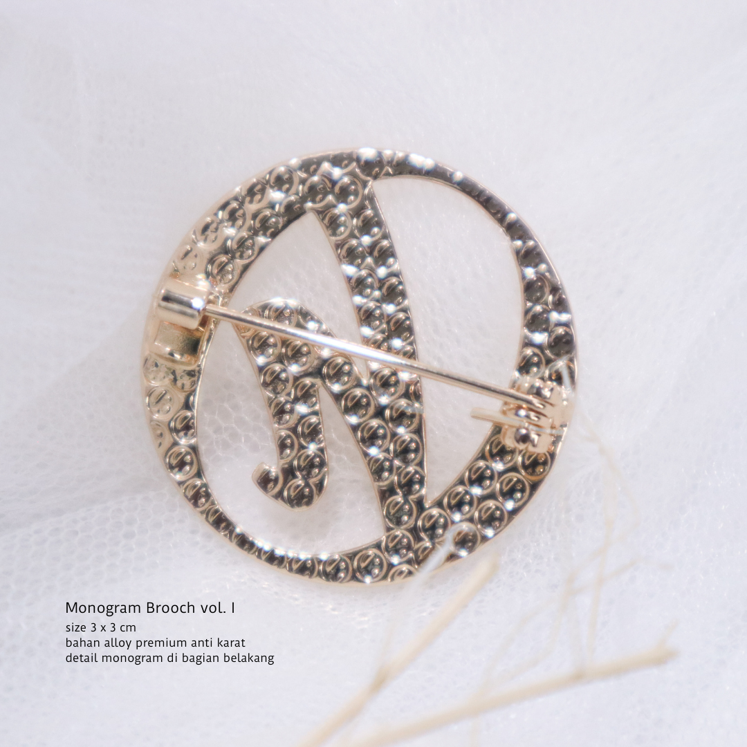 MONOGRAM BROOCH VOL 1 - ODELIA HIJAB