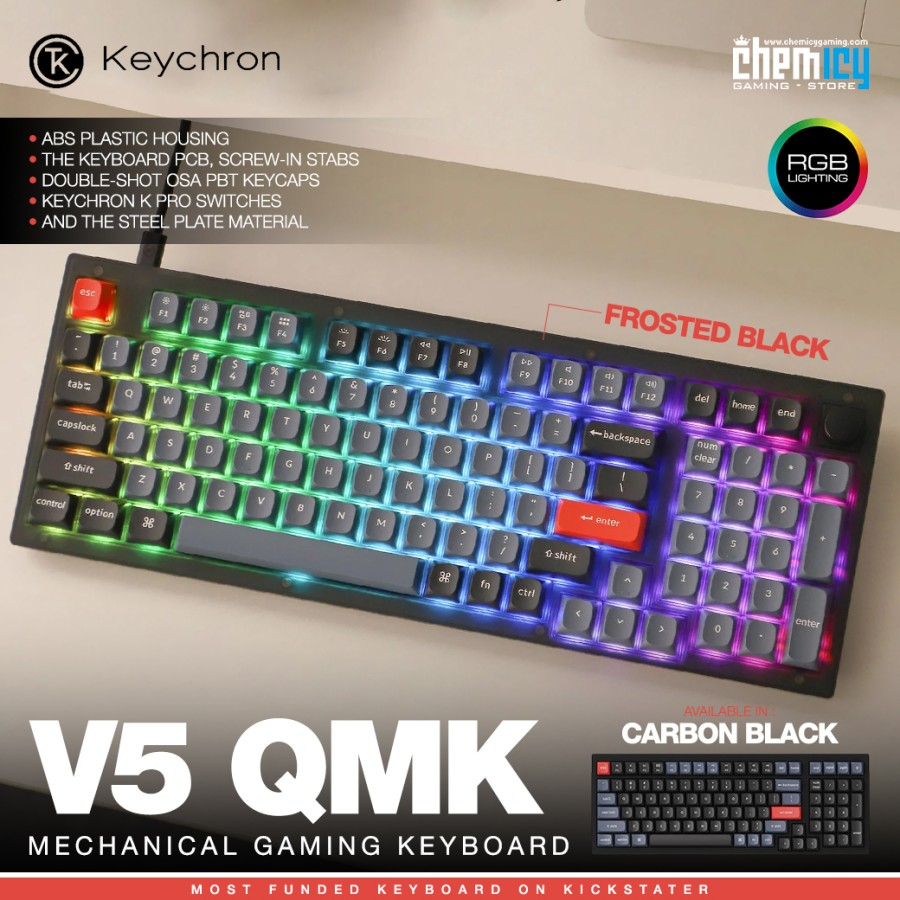 Keychron V5 Hotswap RGB Backlight Mechanical Gaming Keyboard