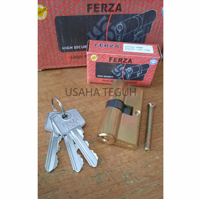 Silinder Kunci  Kuningan 60mm Ferza
