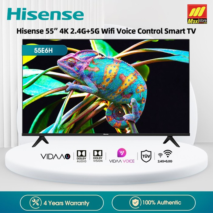 TV HISENSE 55E6H 55 Inch 4K UHD VIDAA Smart LED TV