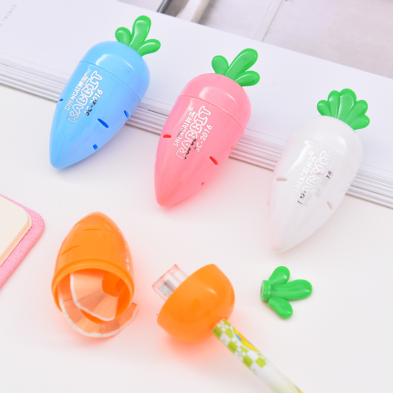 (ctshop1) RAUTAN PENSIL BENTUK WORTEL / CARROT PENCIL SHARPENER / SERUTAN PENSIL