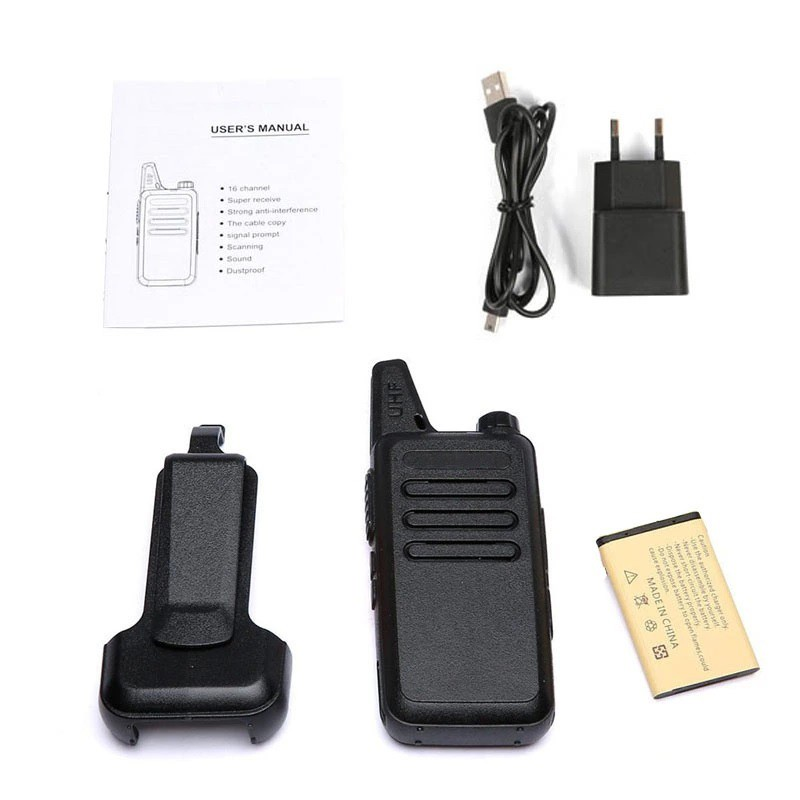 Walkie Talkie 2 Unit HT WLN UHF TwoWay WLN KD-C1 CI Handy Talky Mini Walkie Talkie jarak jauh murah