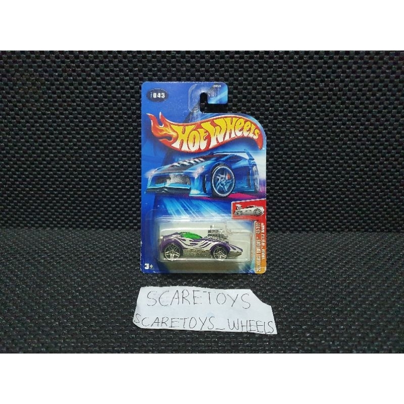 hot wheels tooned splittin image ungu blue card