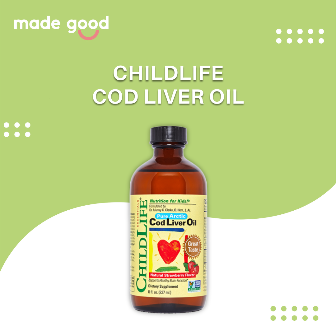Childlife Cod Liver Oil 237ml Pure Arctic Natural Strawberry Flavor