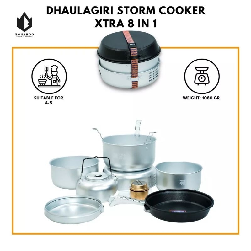 storm cooker dhaulagiri cooking set kompor spirtus nesting modern dhaulagiri