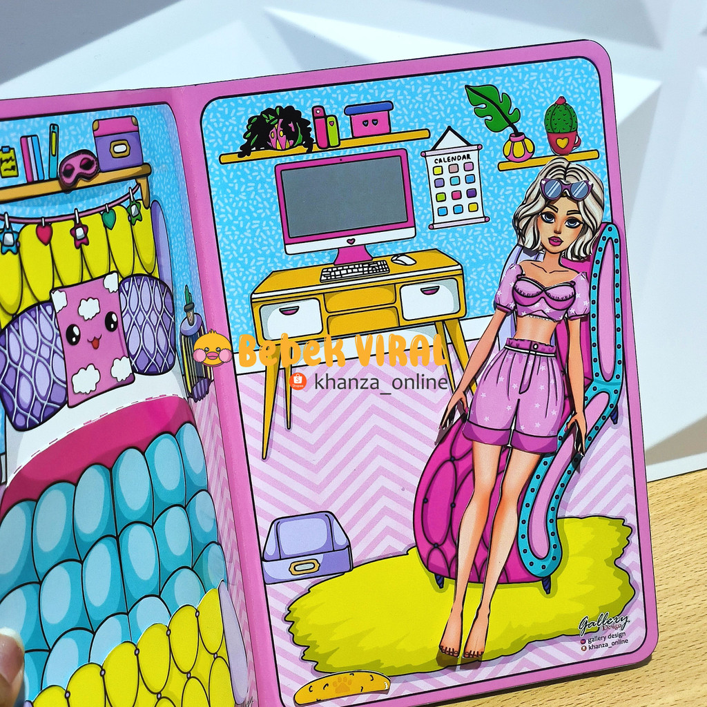 BARBIE HOUSE SIAP MAIN Mainan Edukatif Anak Paperdolls Bpbpan