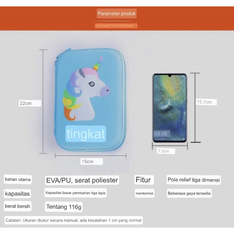 Kotak Pensil 3D Pencil Case MIRIP SMIGGLE Lookalike KB PG TK SD HardTop Organizer Lucu Tepak Alat Tulis