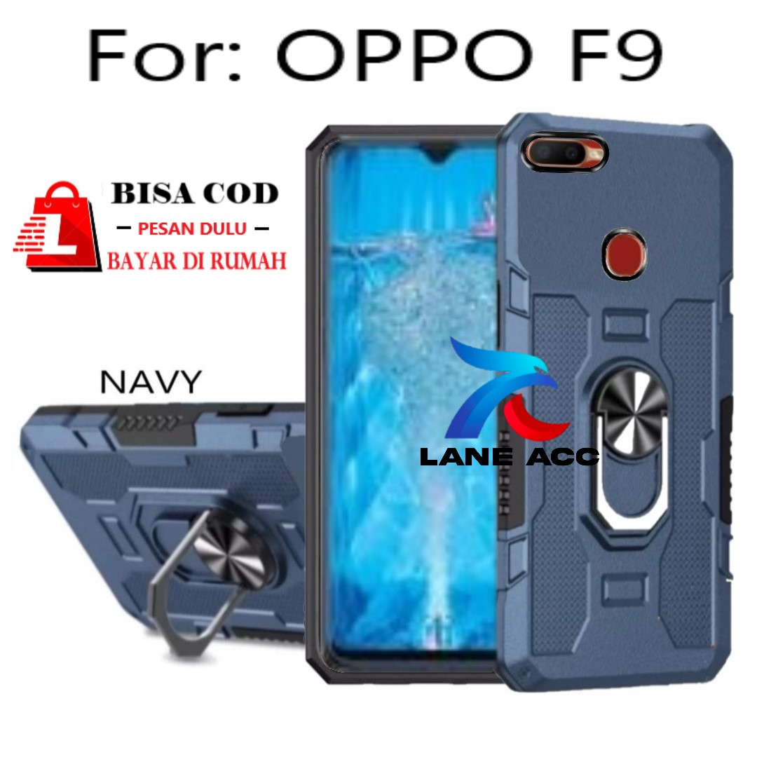 KESING HARD UNTUK OPPO F9- CASE  ROBOT HIT EYE RING -HARD CASE-STANDING ROBOT