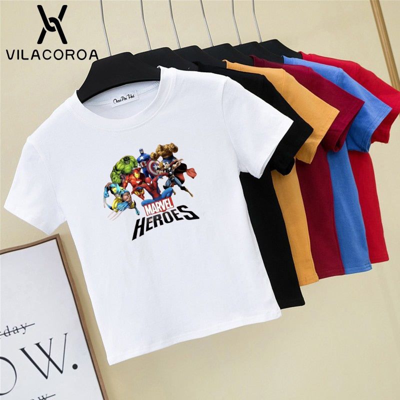 Kaos Anak Marvel Heroes ( Umur 2 - 13 Tahun ) Cewek/Cowok