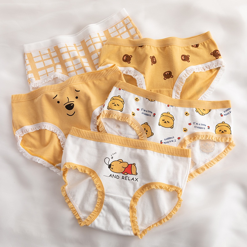 LUSINAN!! CD imut fashion Undies Celana Dalam Wanita Polos high quality Katun Import CD import CS09 - Dalaman Super LEMBUT