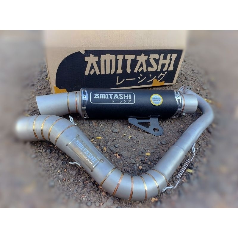 Knalpot Sultan Amitashi Original BLACKDOFF sandblast nmax aerox Vario Beat PCX dll