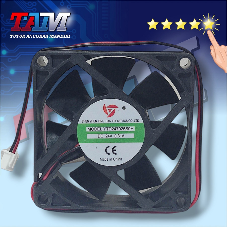 KIPAS DC 7X7 CM DC 24V KIPAS PENDINGIN 24V DC 0.31A