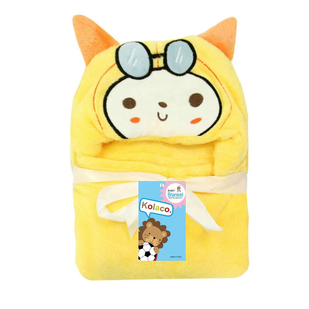 baby Selimut Bayi Topi boneka Karakter selimut karakter Hoodie Baby Blanket 3d