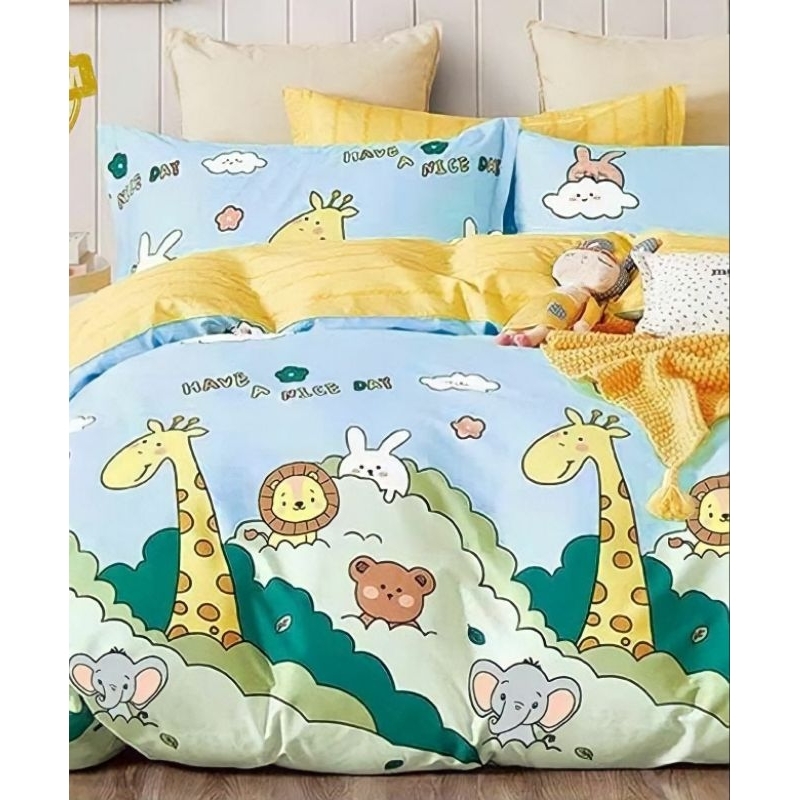 Sprei Karakter Anak Uk 120x200x20 160x200x20 180x200x20 Sprei Set Single Karet Anti Geser