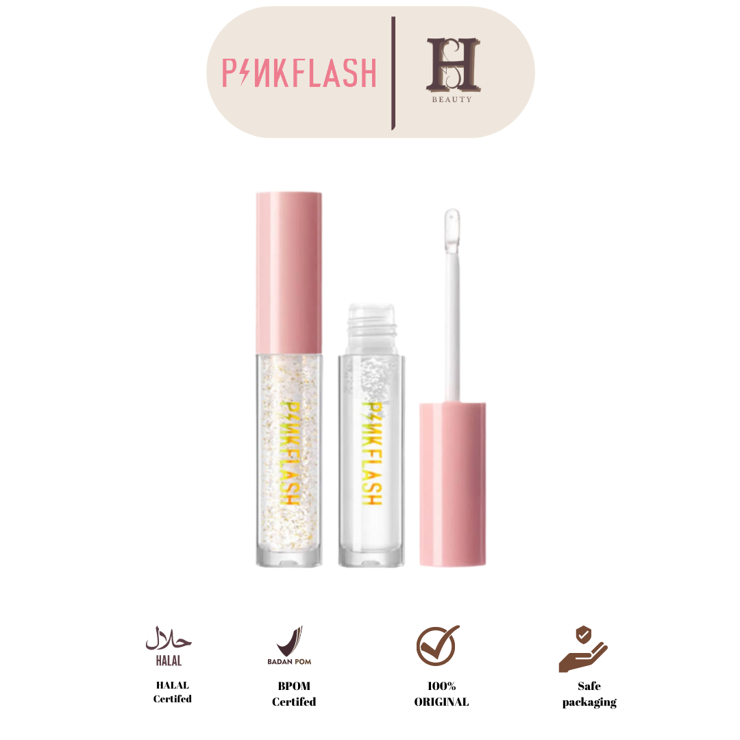 PINKFLASH LIPGLOSS BENING C01 PELEMBAB GLOSSY BIBIR
