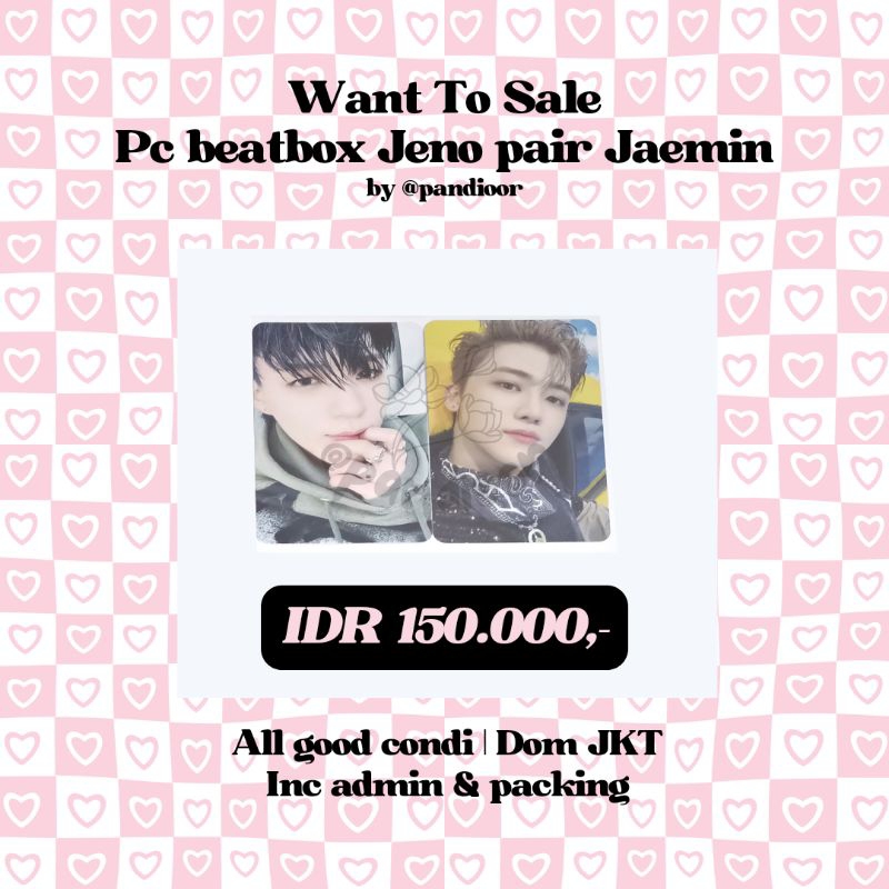 PC JENO PAIR JAEMIN BEATBOX YOUNG STAR (PHOTOCARD OFFICIAL NCT DREAM)