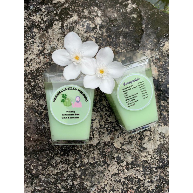 

Marsiella Silky Pudding (Dari ekstrak daun semanggi)