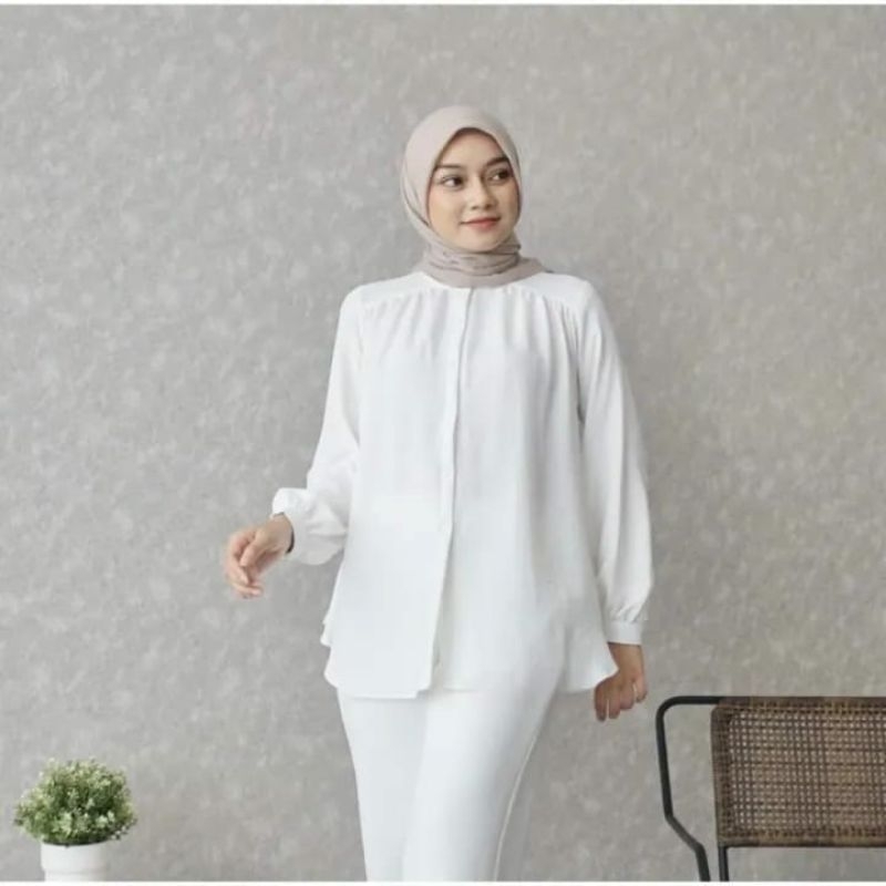 Alina Blouse Wanita Crinkle Airflow Premium