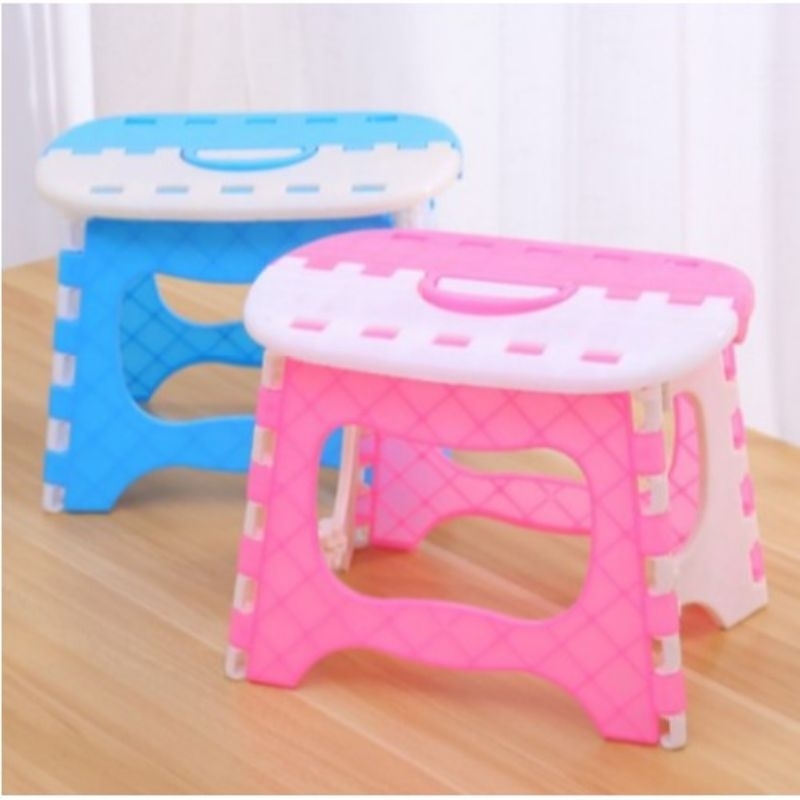 kursi lipat anak anak plastik tebal praktiks unik murah