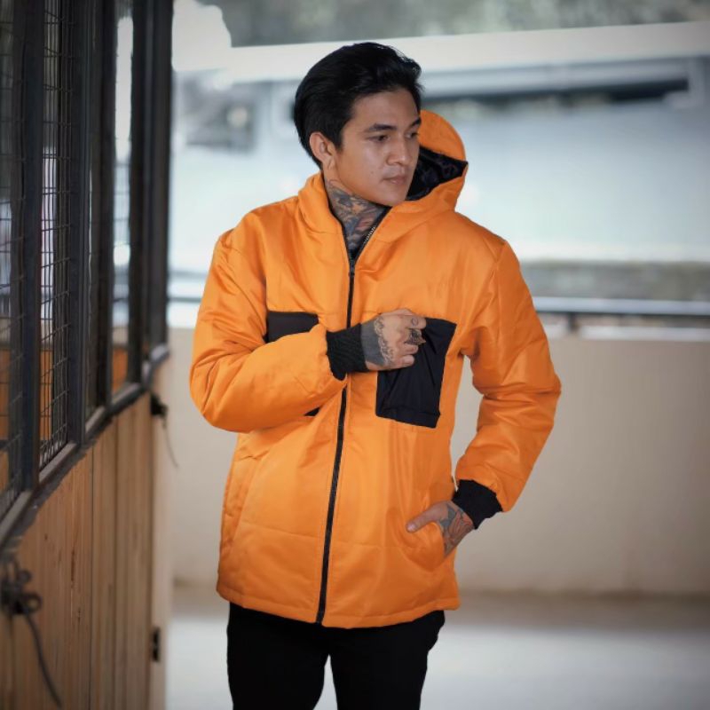 JACKET PUFFER BULU ANGSA WOLVPACK WORLDWIDE
