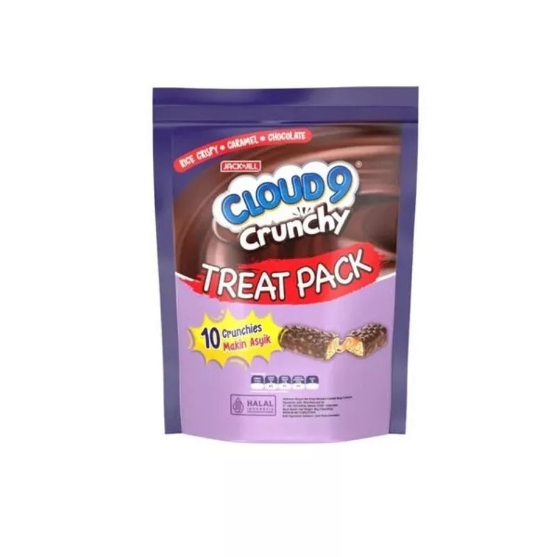 Jack N Jill cloud 9 cruncy coklat Treat pac Share pac isi 10