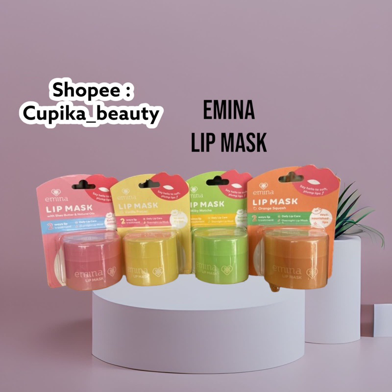 [pb.x] Emina lipmask -- emina lip mask -- masker bibir emina pelembab bibir