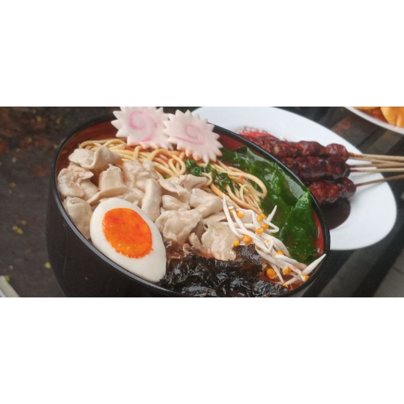 replika makanan, replika mie kuah ramen, makanan pajangan ,ramen,replika ramen