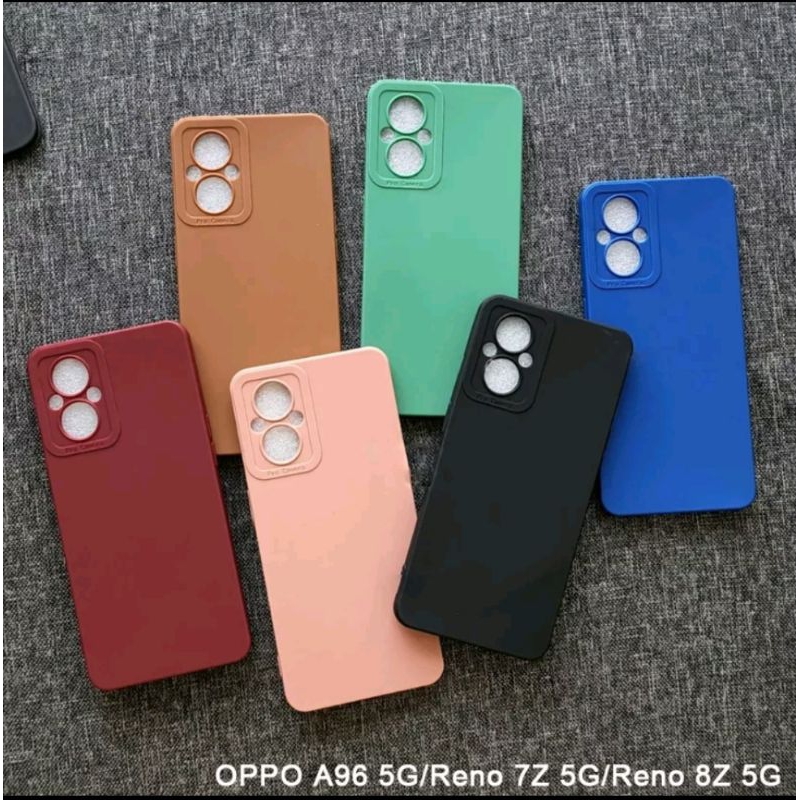 OPPO RENO 7Z Softcase case pro camera macaron bahan tebal di jammin sesui foto master soft case pro camera