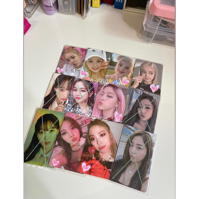 WTS want to sell pc ryujin icy pout pink hair, yunjin soundwave, ryujin lolipop, sieun spc, sieun to