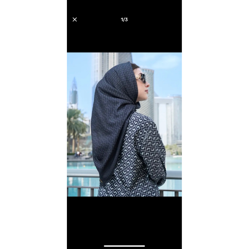 PRELOVED HIJAB LASABELLE DEIRA BLACK