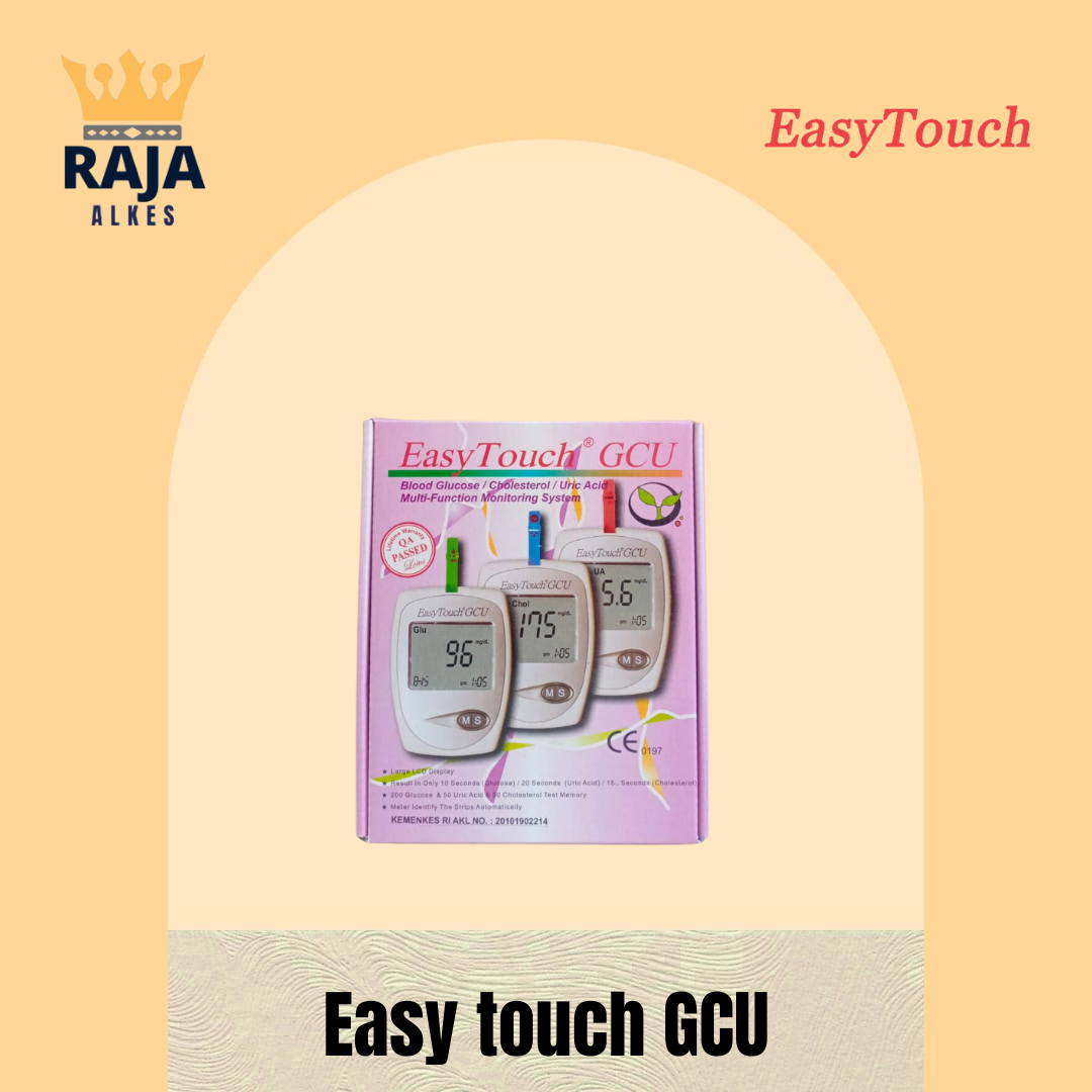 Easy Touch GCU Tes Gula Darah, Asam Urat, Kolesterol Alat Cek Gula Darah Alat Cek Asam Urat Alat cek