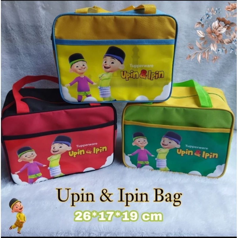 Tas bekal Upin Ipin New Sesion Muslim ( Zipper Bunga Es )