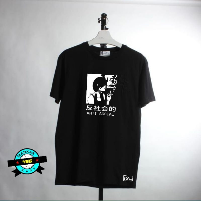 MRKS | GRATIS ONGKIR | COD | Kaos Distro Simple Anti Social | Katun 20s | T-shirt Dream Paradise | B