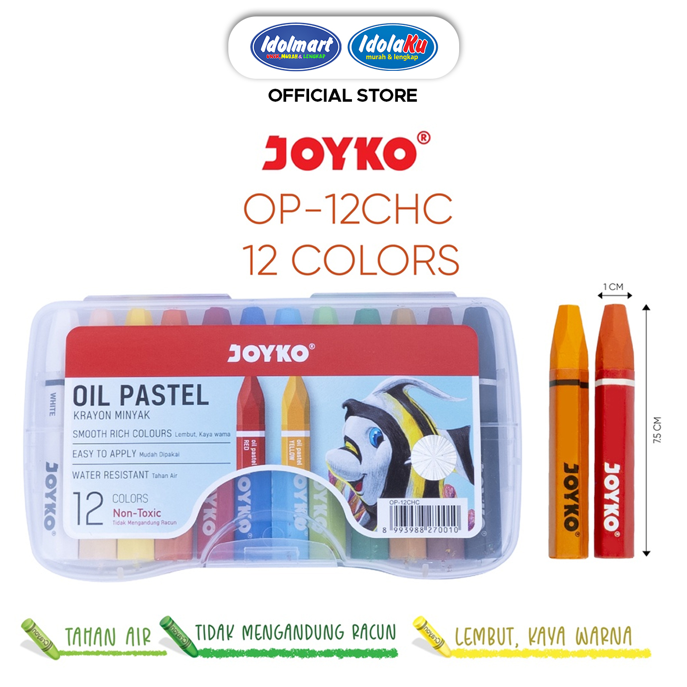

IDOLMART Crayon Joyko Isi 12 CH