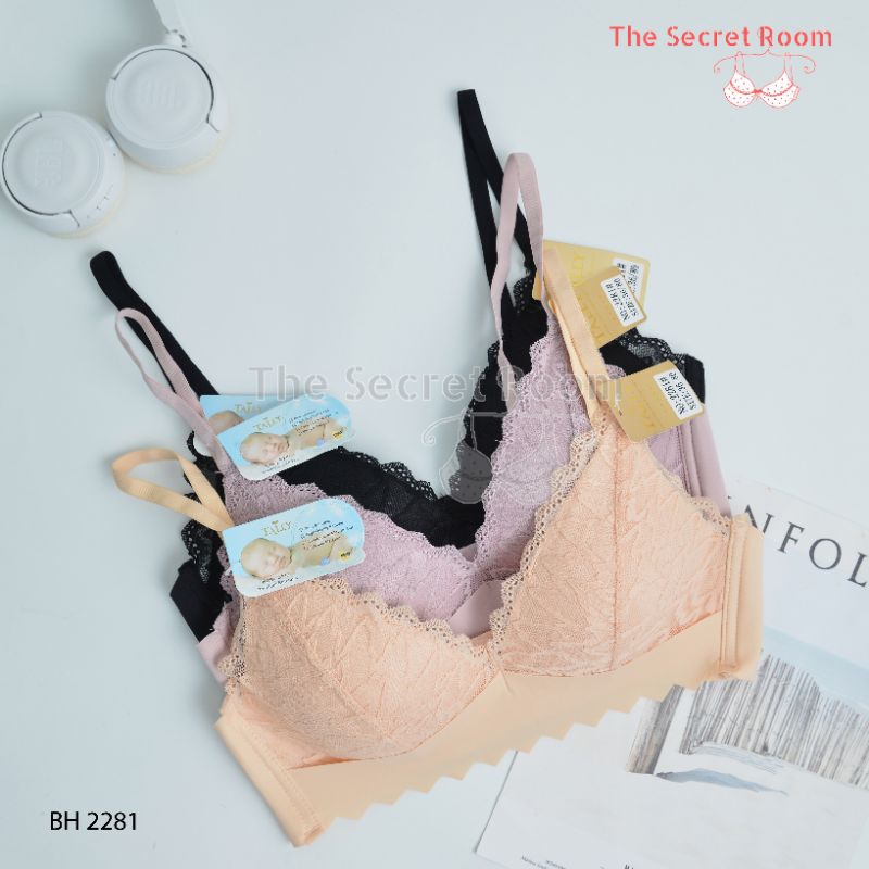 TALLY BRA BH BABY SKIN 2281 I CUP B I BUSA TIPIS I TANPA KAWAT I KAIT 3 I SIZE 34 - 38