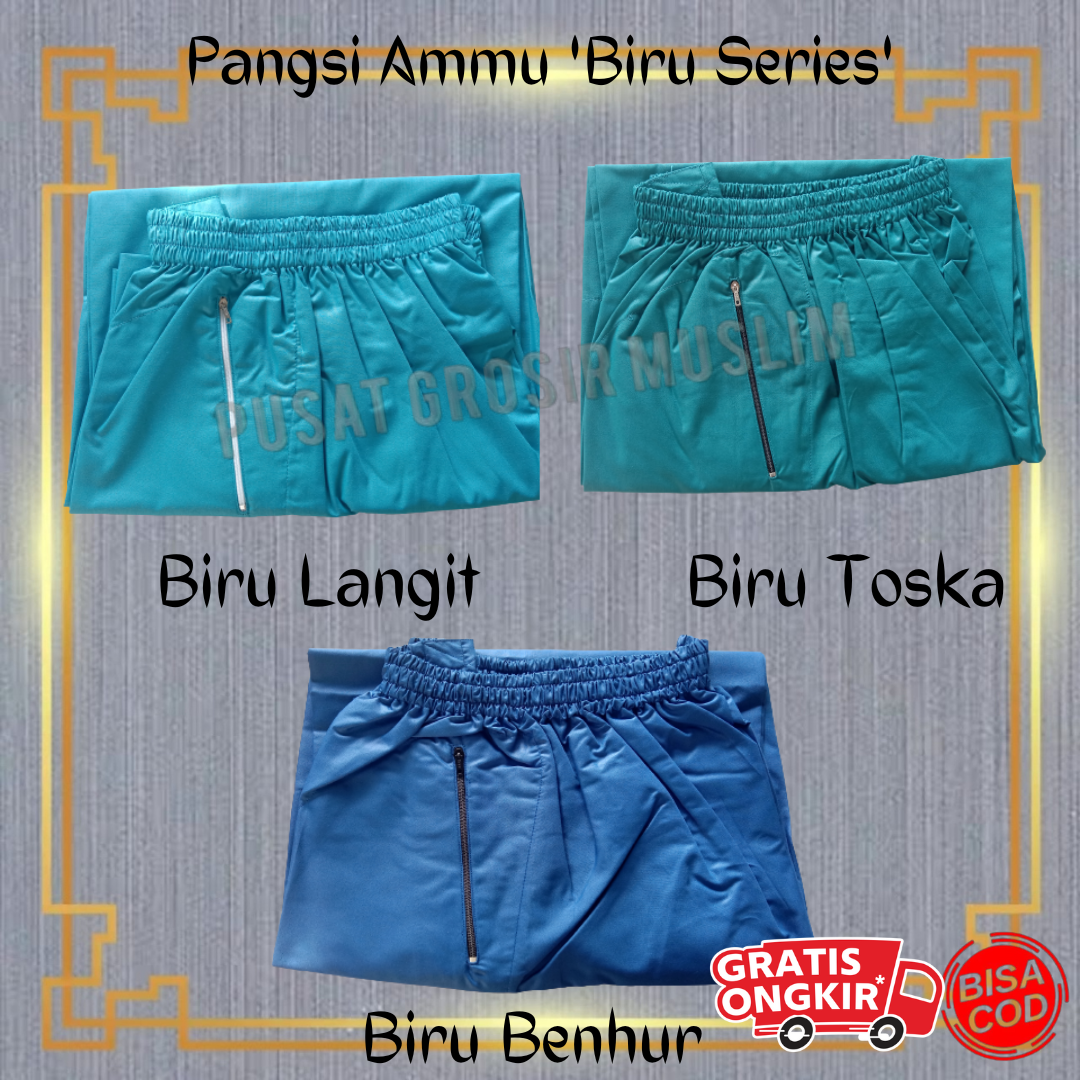 Promo Celana Pangsi By Ammu Dewasa Biru Series Celana Pangsi Sirwal