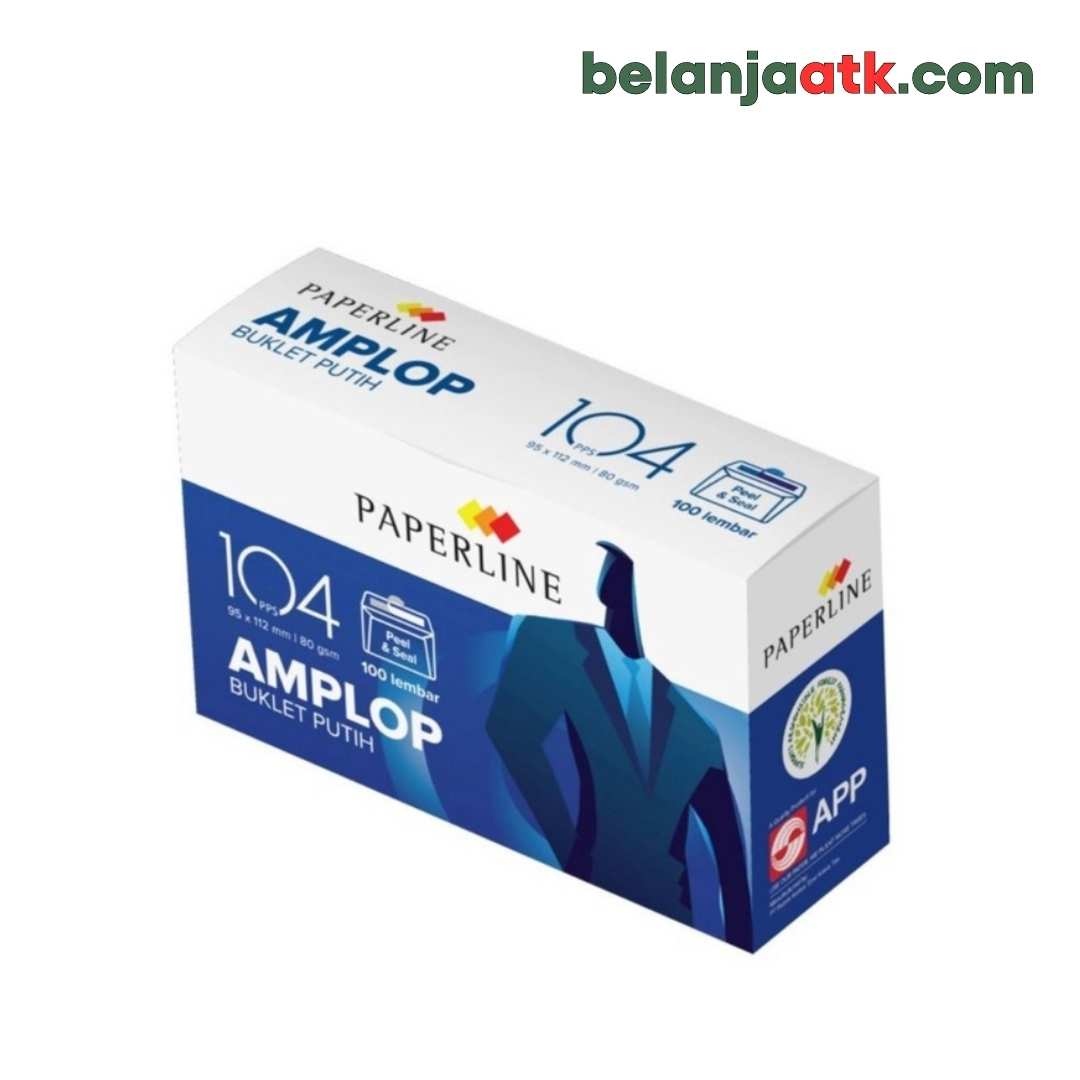 

Paperline Amplop No.104 Buklet Putih 95x152mm