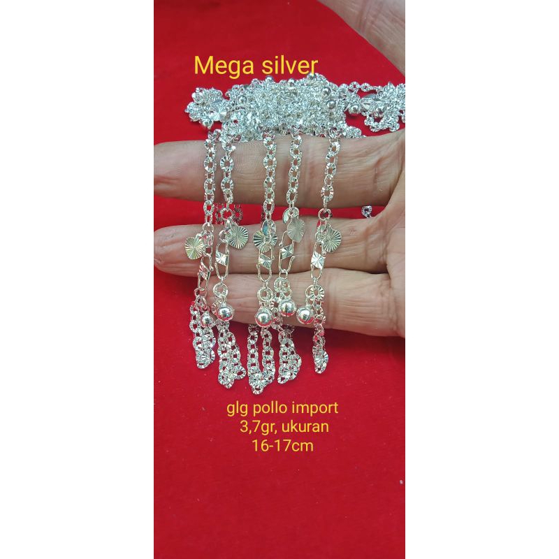 gelangan tangan Nori ukir silver 925