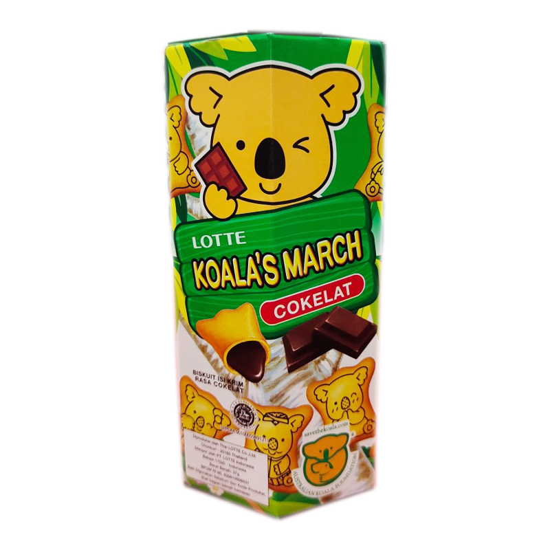 

LOTTE KOALA'S March Biskuit Isi Krim Coklat 37 g