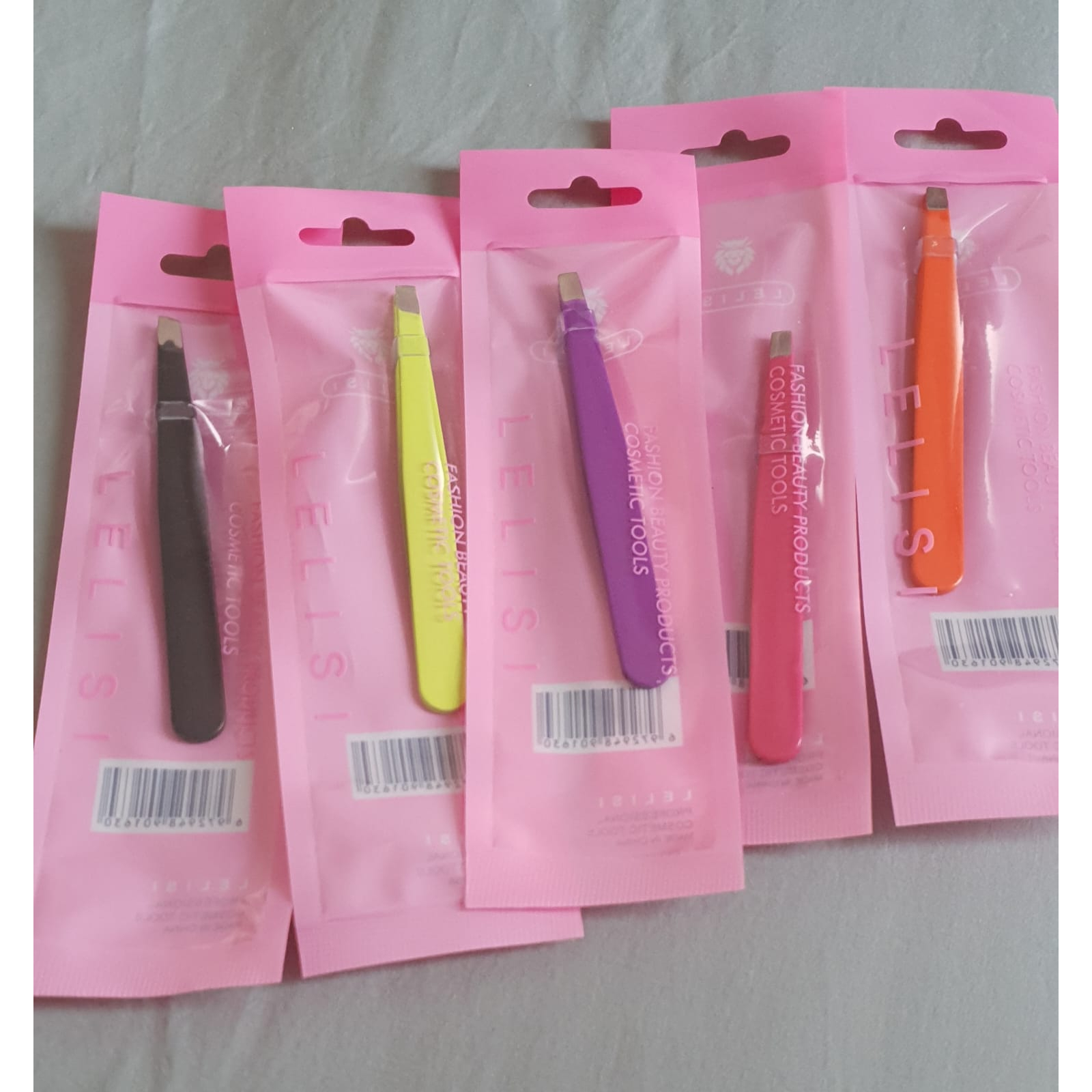 1 PCS Pinset Hitam Ujung Miring Stainless steel Jepit Bulu Alis Wajah Rambut Wanita