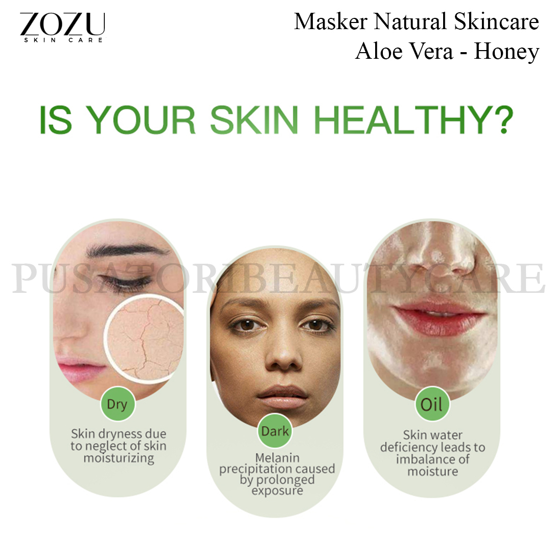 ZOZU Masker Natural Skincare - Aloe Vera - Honey